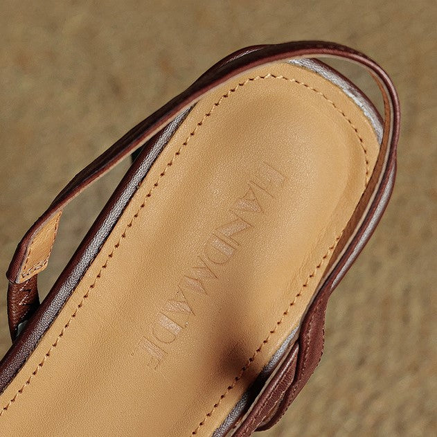 Georgia | Leather Slingback Pumps