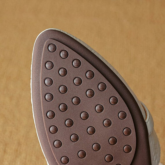 Cynthia | Woven Leather Mary-Janes
