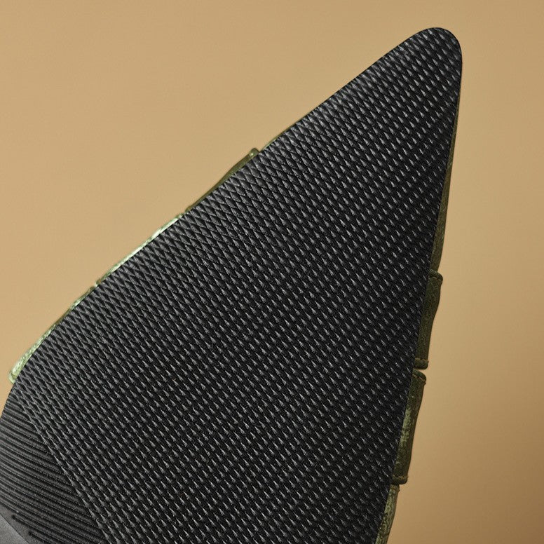 Josephine | Woven Leather Slingback Heels