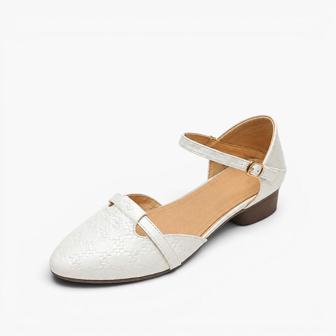Cynthia Mary-Janes worn with cropped trousers