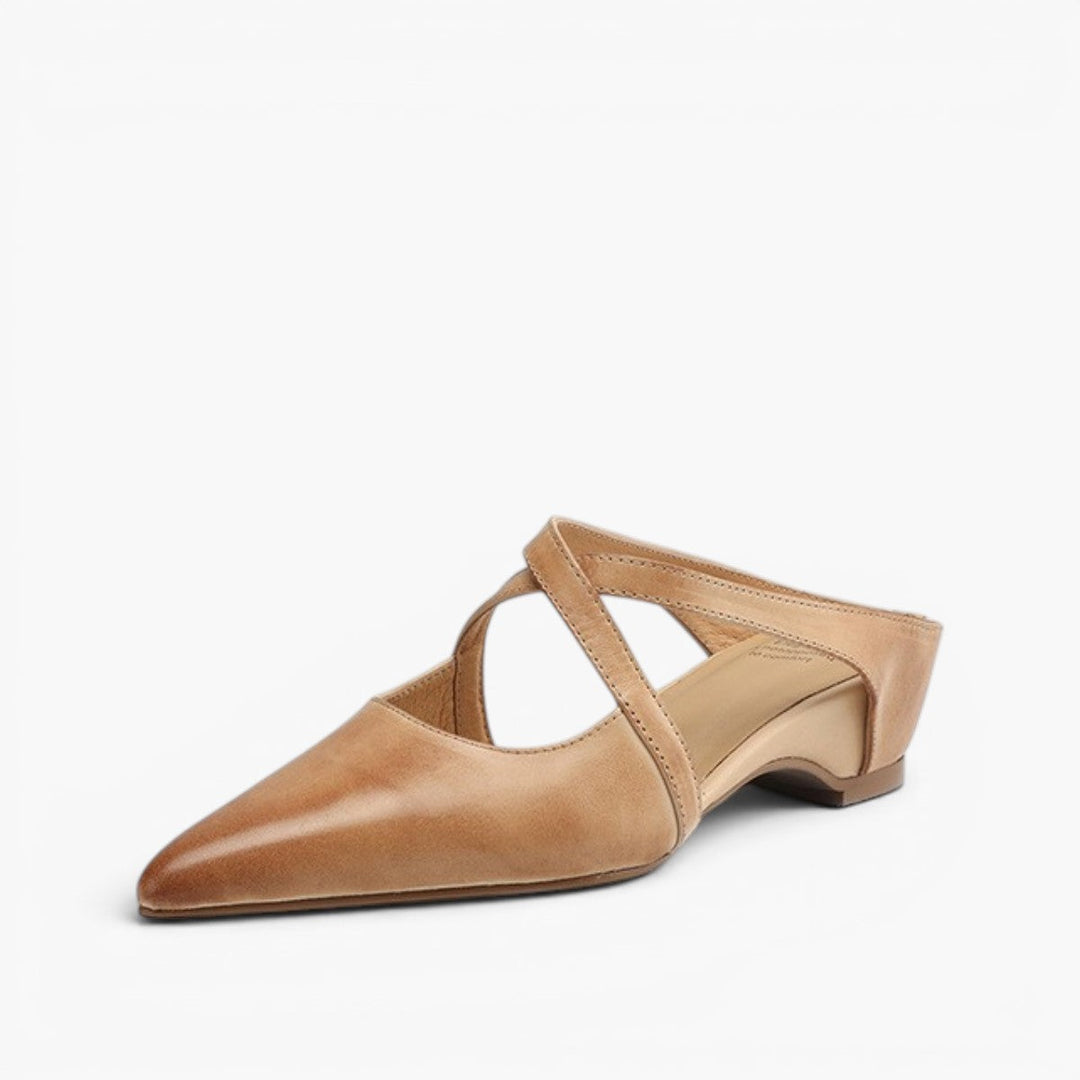 Ingrid mules, lambskin insole detail