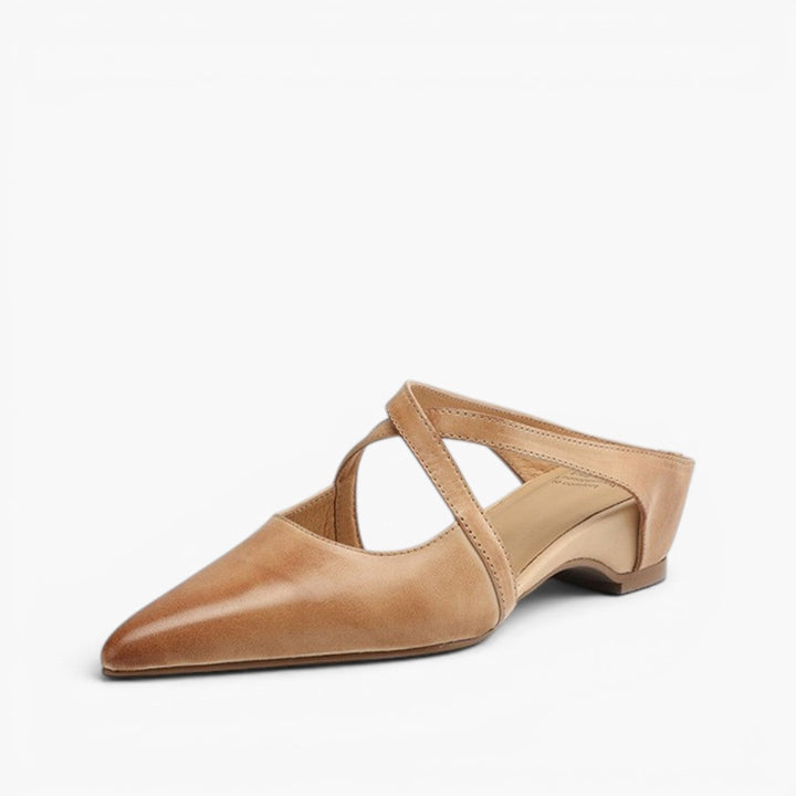 Ingrid mules, lambskin insole detail