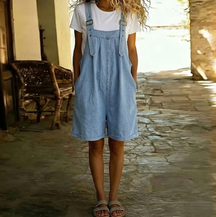 Martina™ - Casual Denim Short Overalls