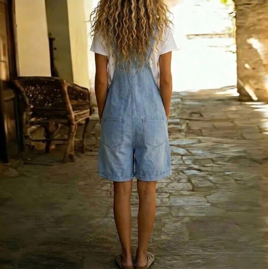Martina™ - Casual Denim Short Overalls