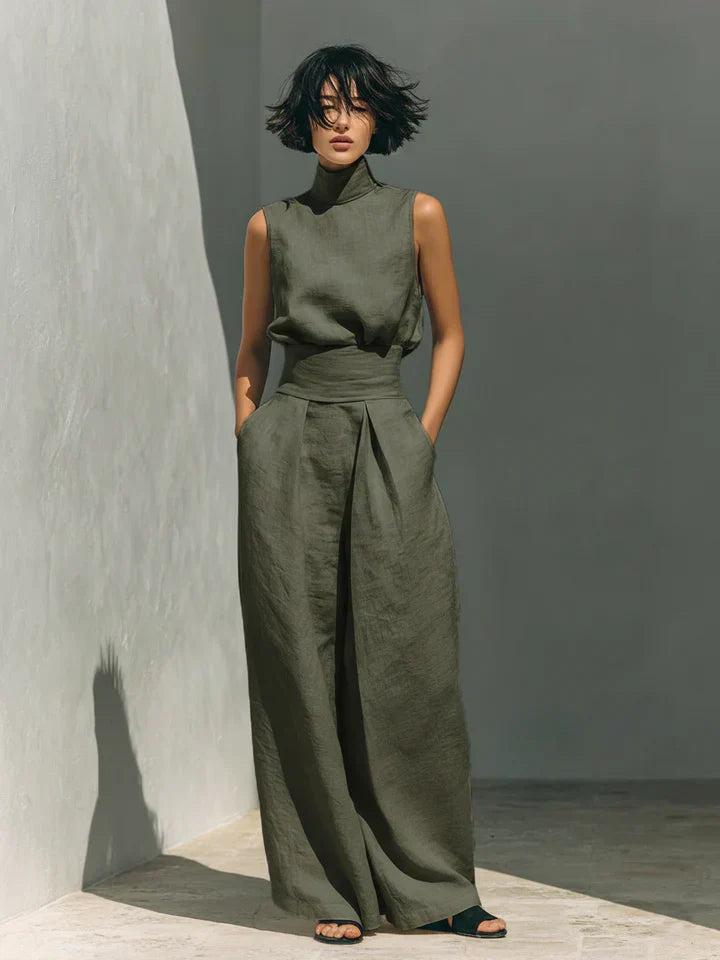 Agathe™ - Minimalist Linen Co-Ord