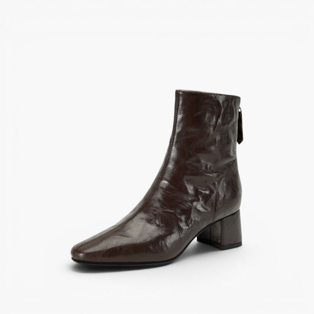 Marais Wrinkled Leather Ankle Boots