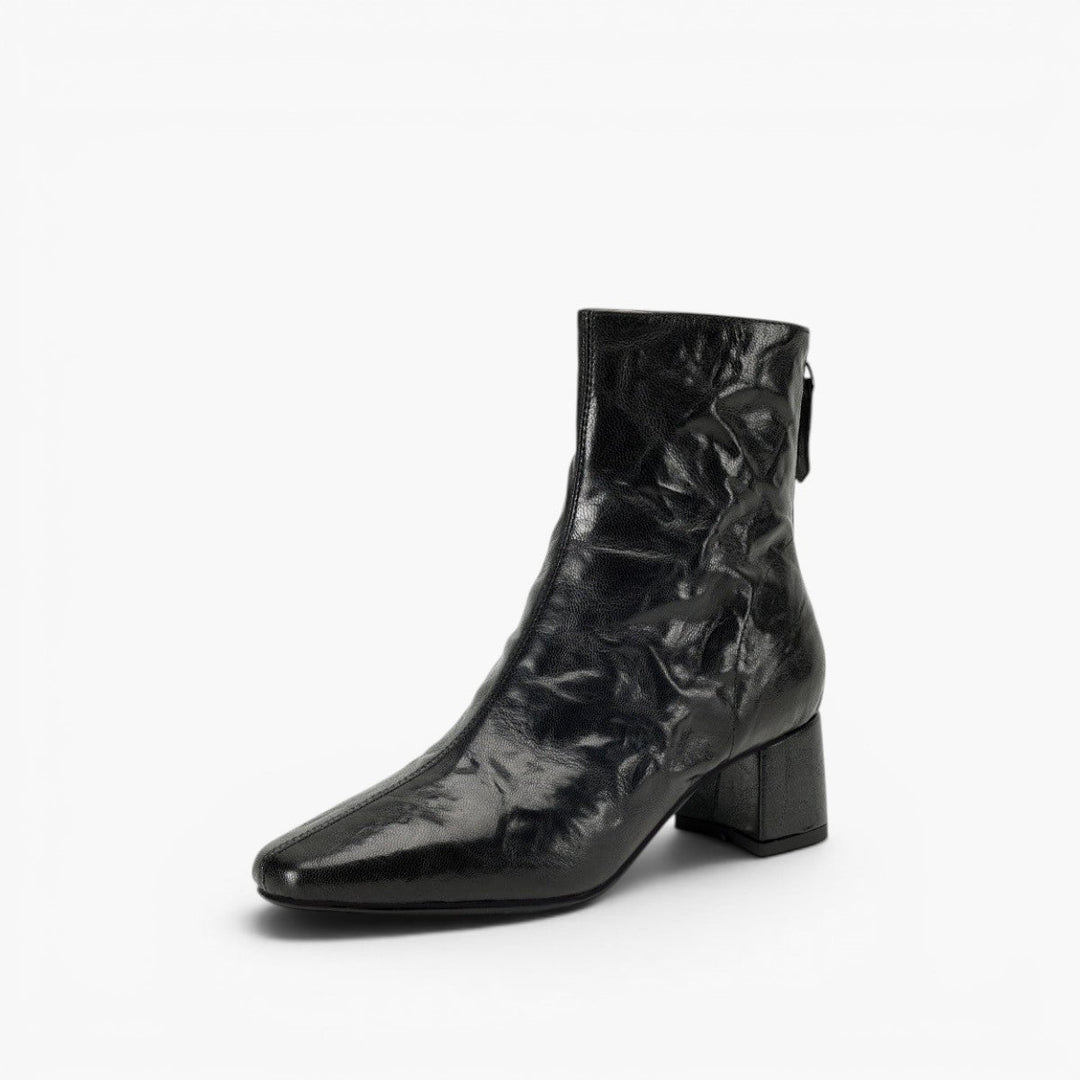 Marais Wrinkled Leather Ankle Boots
