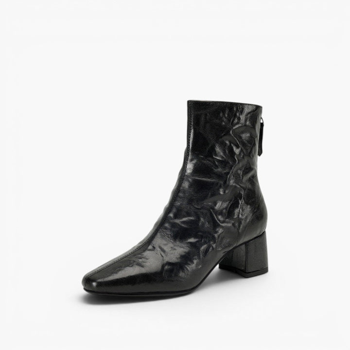 Marais Wrinkled Leather Ankle Boots