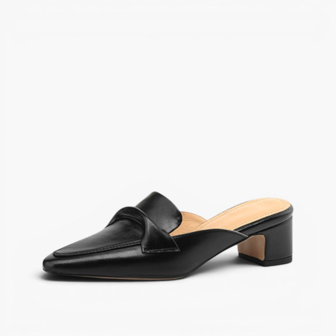 Matilda | Pointed Leather Mules
