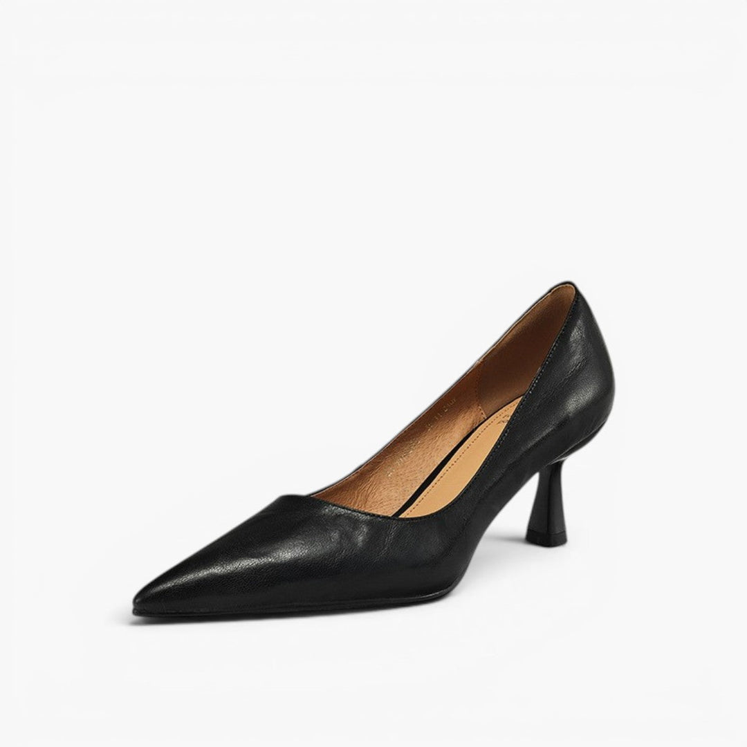 Bernice pointed lambskin leather pumps, all four colors