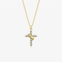 Pietà™ - Crowned Cross Pendant Necklace