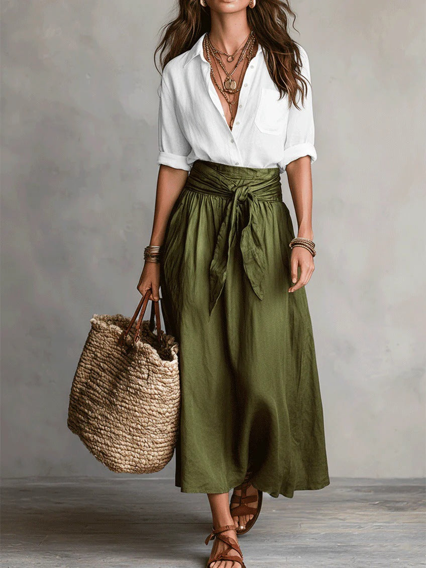 Sonia™ - Midi Set with Tie-Waist Detail