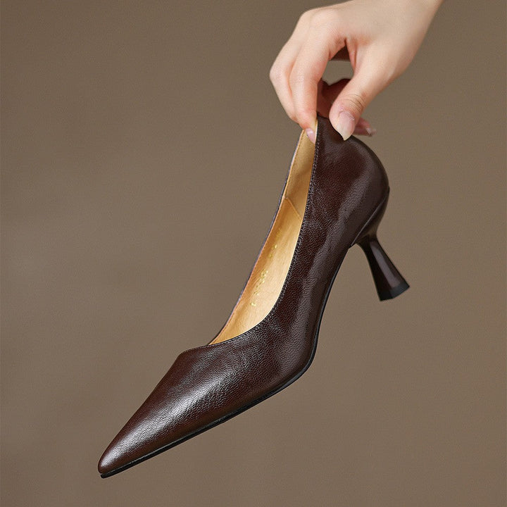 Paloma | Pointed Lambskin Slim-Heel Pumps