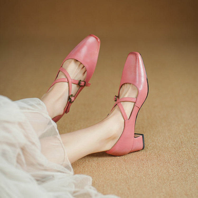 Classic Black Deborah heels photographed from above