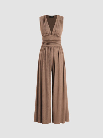 Estelle™ – Chic Sleeveless Wide-Leg Jumpsuit
