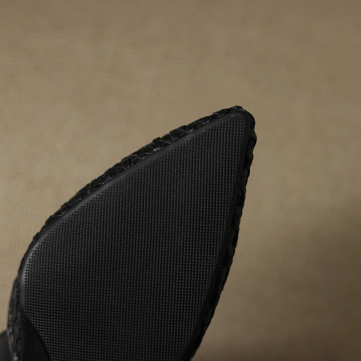 Rosanne | Woven Leather Pointed Heels