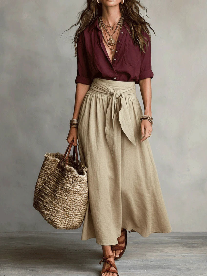 Sonia™ - Midi Set with Tie-Waist Detail