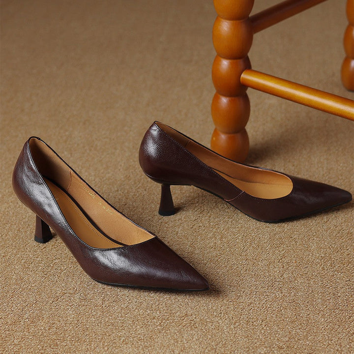 Paloma | Pointed Lambskin Slim-Heel Pumps