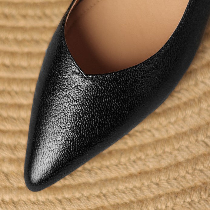 Hazel | Sculpted Leather Pumps