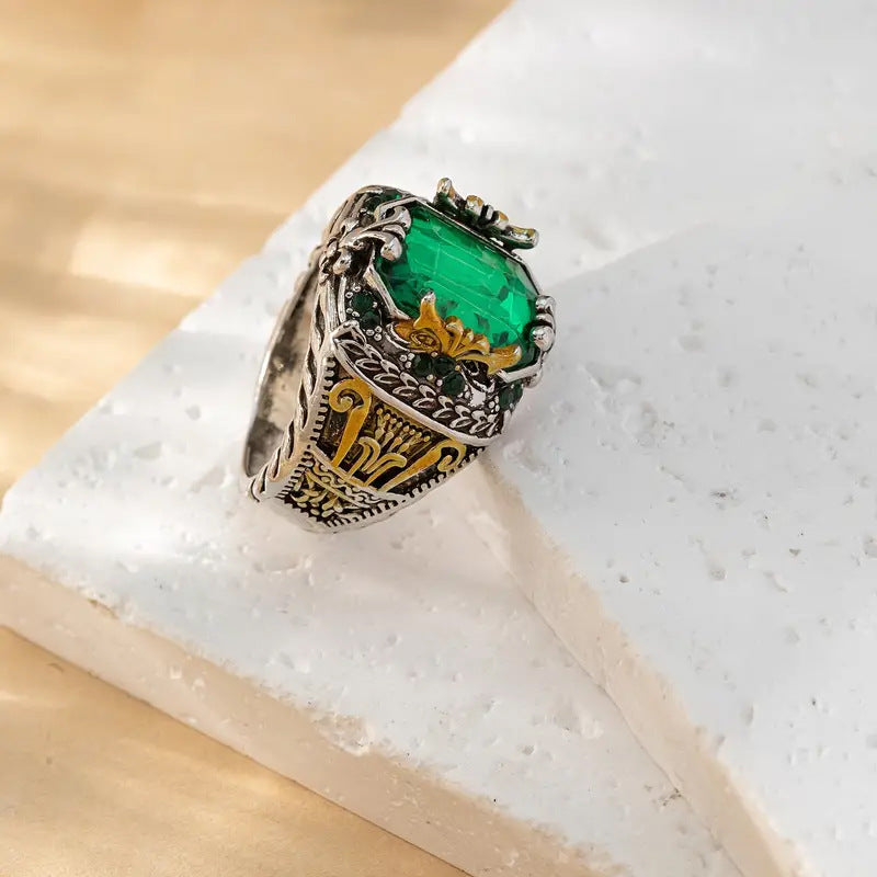 Klara™ - Emerin Ring in Mixed Gold