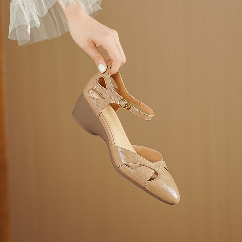 Oat Ivory Marianne heels photographed from above
