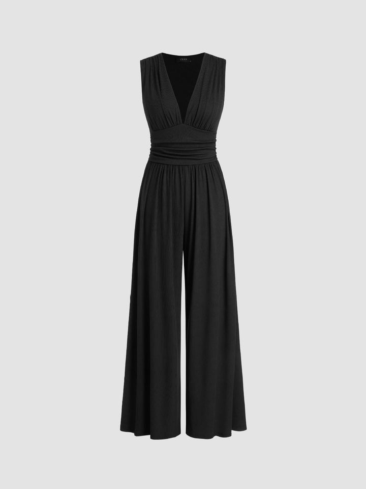 Estelle™ – Chic Sleeveless Wide-Leg Jumpsuit