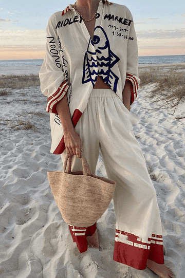 Élanora™ - Printed Fit Two-Piece Summer Ensemble