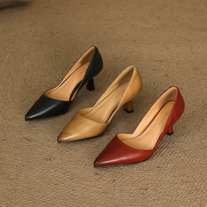 Gretchen pumps worn with tailored separates