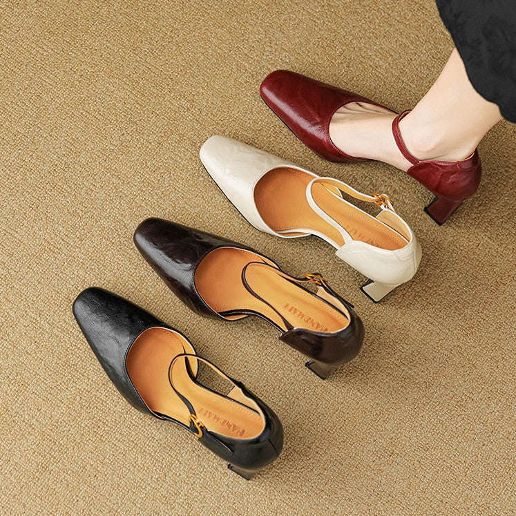 Charlene d'Orsay heels worn with a dress