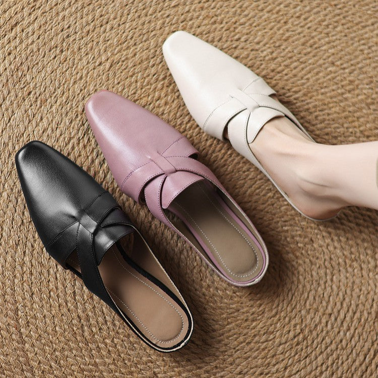 Carmen mules, cushioned insole detail