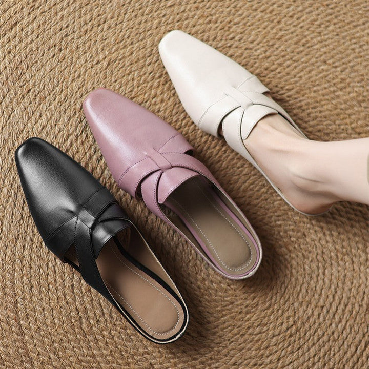 Carmen mules, cushioned insole detail