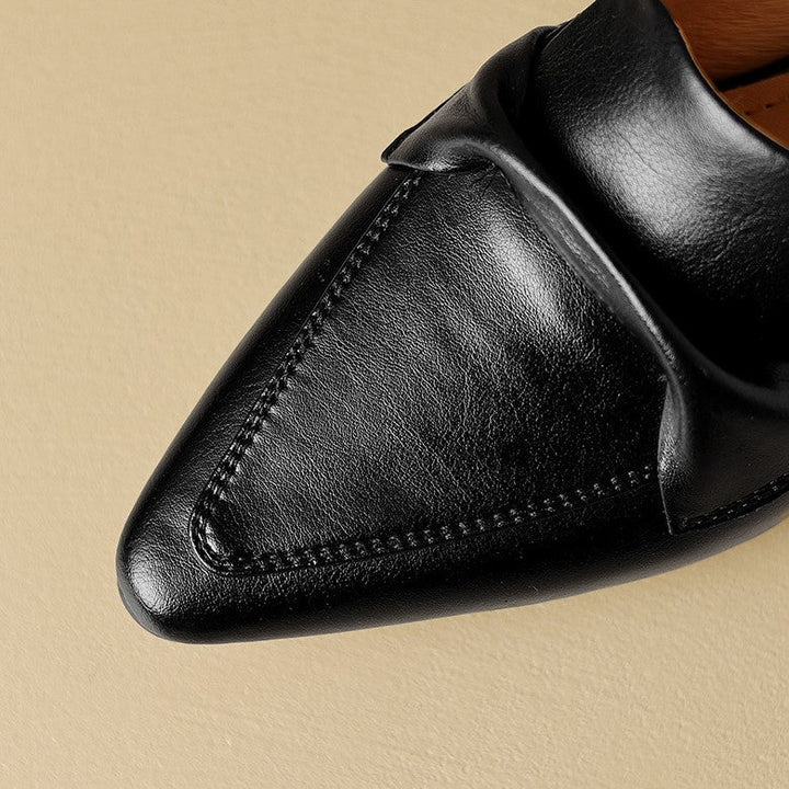 Matilda | Pointed Leather Mules