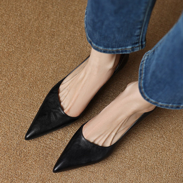 Paloma | Pointed Lambskin Slim-Heel Pumps