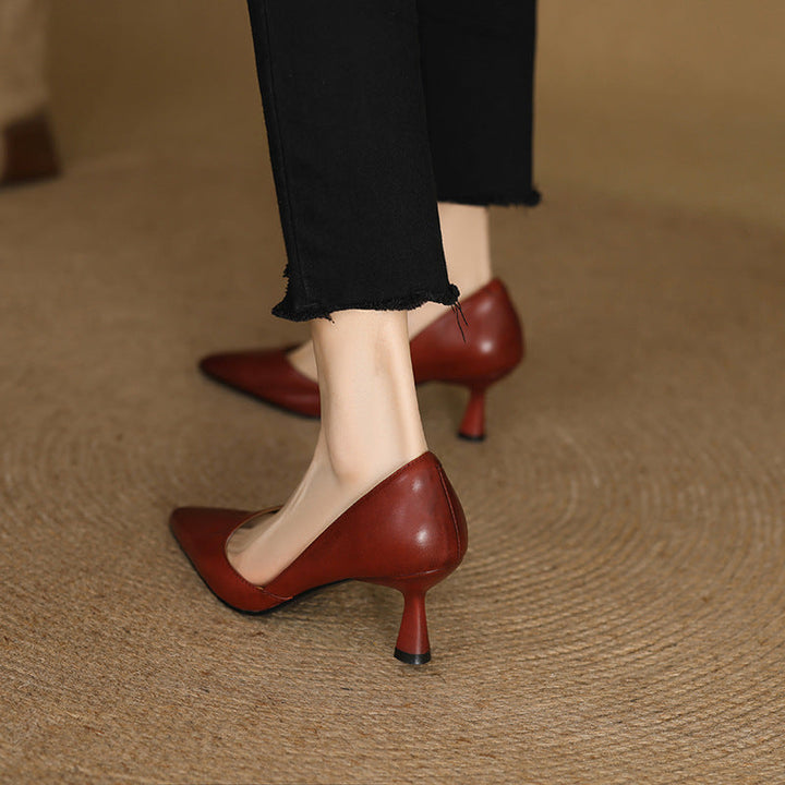 Caramel Tan Gretchen pumps styled for city dressing