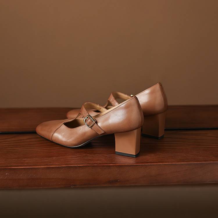 Bordeaux Wine Doris T-bar heels styled for an occasion