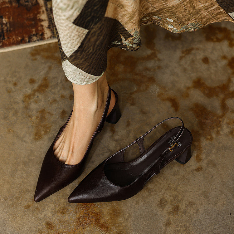 Sandstone Beige Arlene slingback heels styled for dinner
