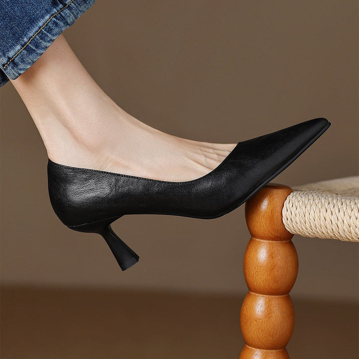 Paloma | Pointed Lambskin Slim-Heel Pumps