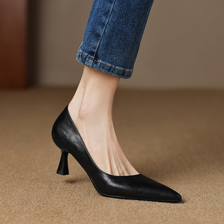 Paloma | Pointed Lambskin Slim-Heel Pumps
