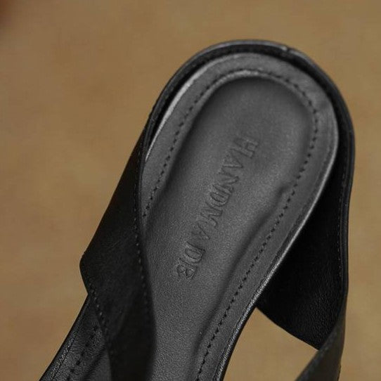 Harriet | Cross-Strap Leather Mules