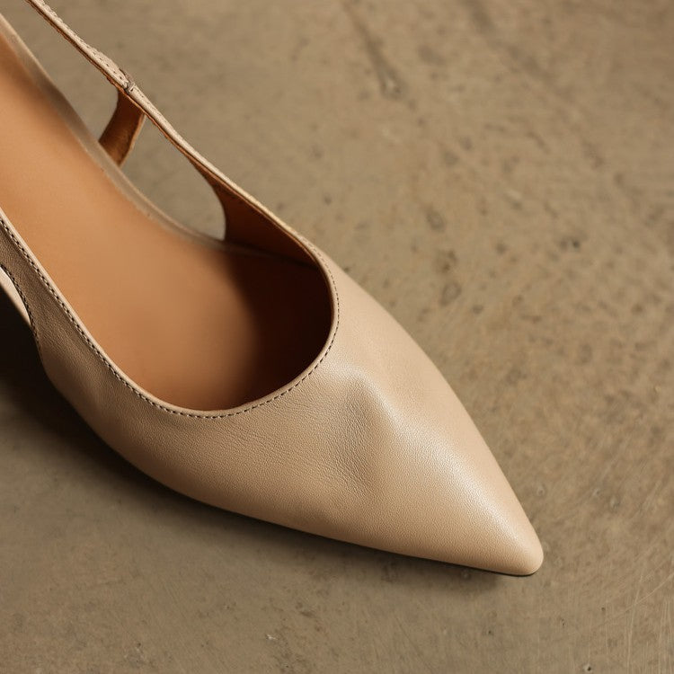Arlene heels, cushioned leather insole detail