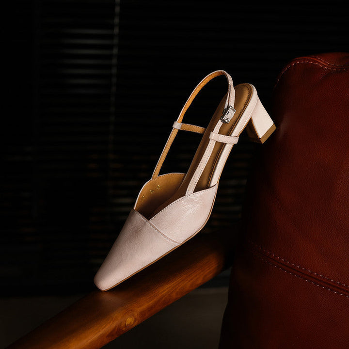 Delphine | Leather Slingback Pumps