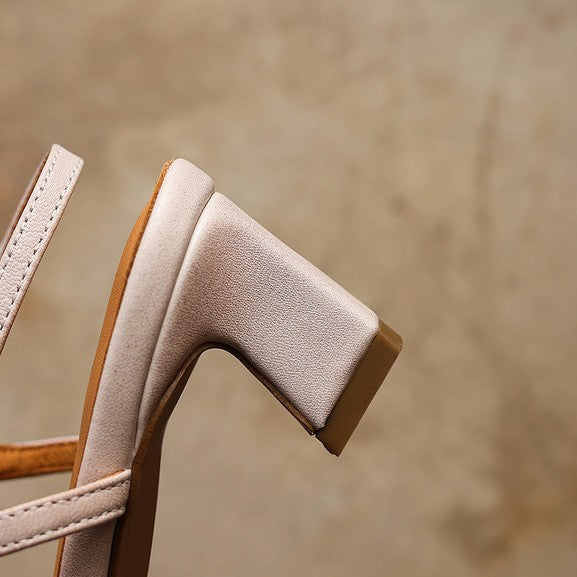 Delphine | Leather Slingback Pumps
