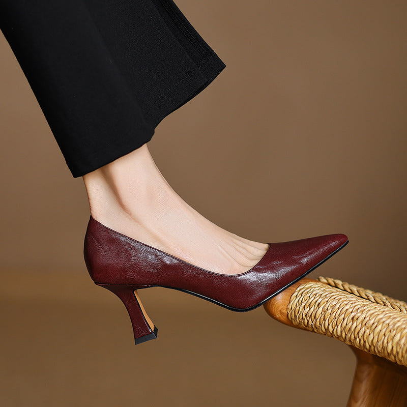 Bernice pumps, lambskin insole detail