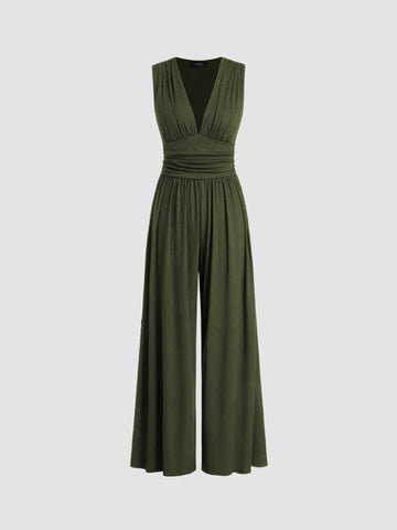 Estelle™ – Chic Sleeveless Wide-Leg Jumpsuit