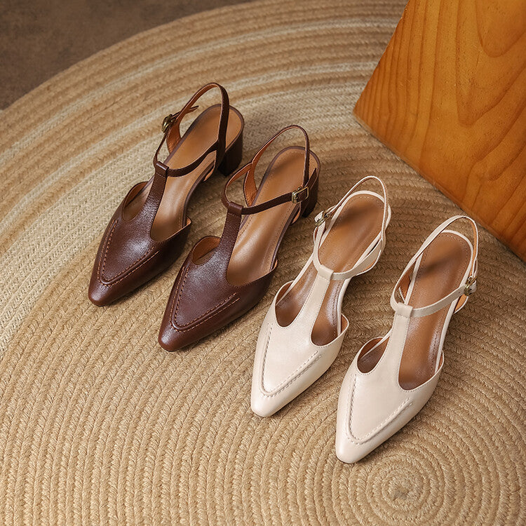 Paulette heels, cushioned leather insole detail