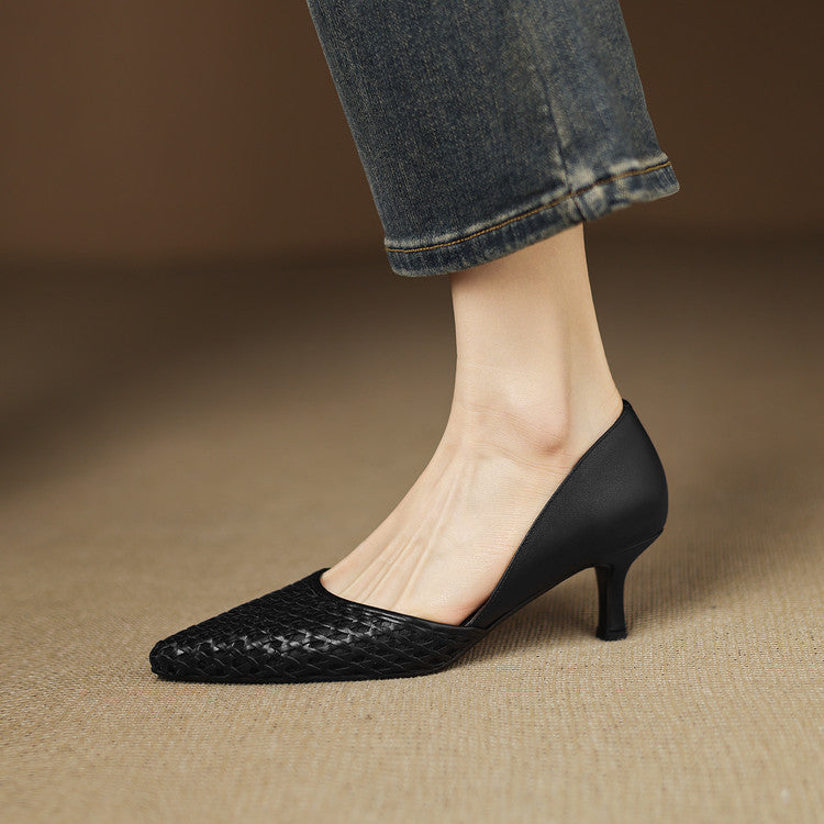 Rosanne heels worn with tailored trousers