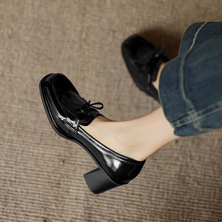 Espresso Brown Tabitha pumps photographed from above