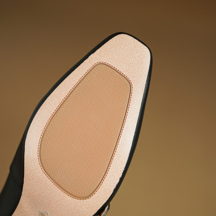 Deborah | Cross-Strap Leather Mary-Jane Heels