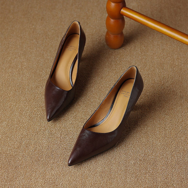 Paloma | Pointed Lambskin Slim-Heel Pumps