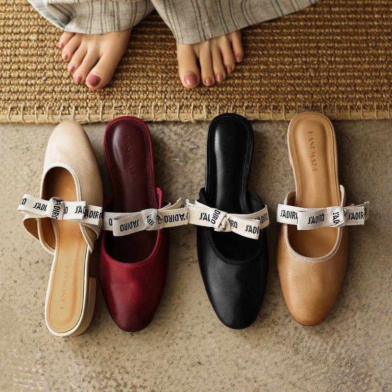 Adele mules, cushioned insole detail